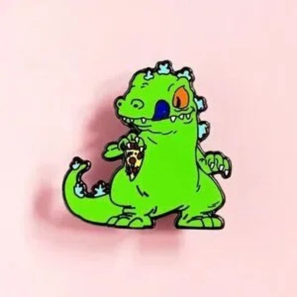 Jewelry - Rug Rats NEW Reptar Pepperoni Pizza Pin Inspired